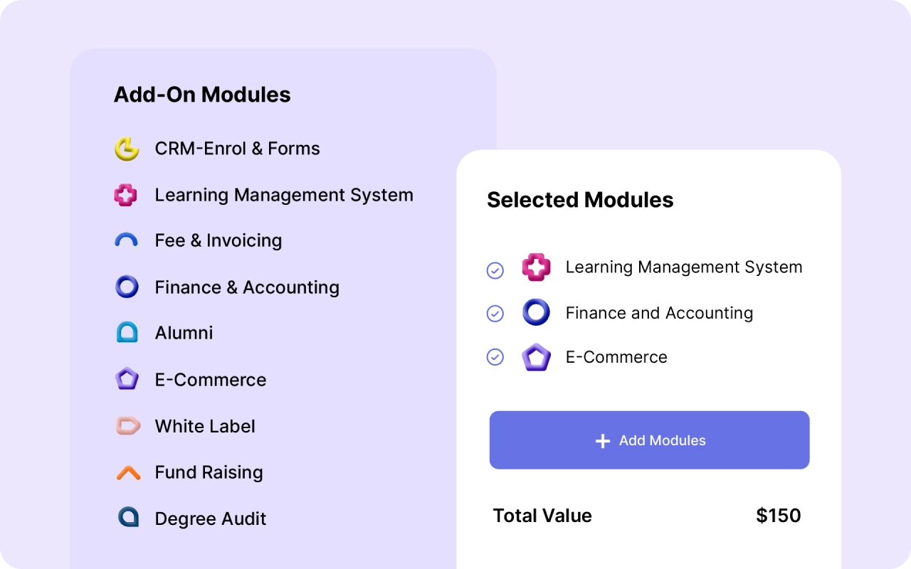 Modular Payment Plans